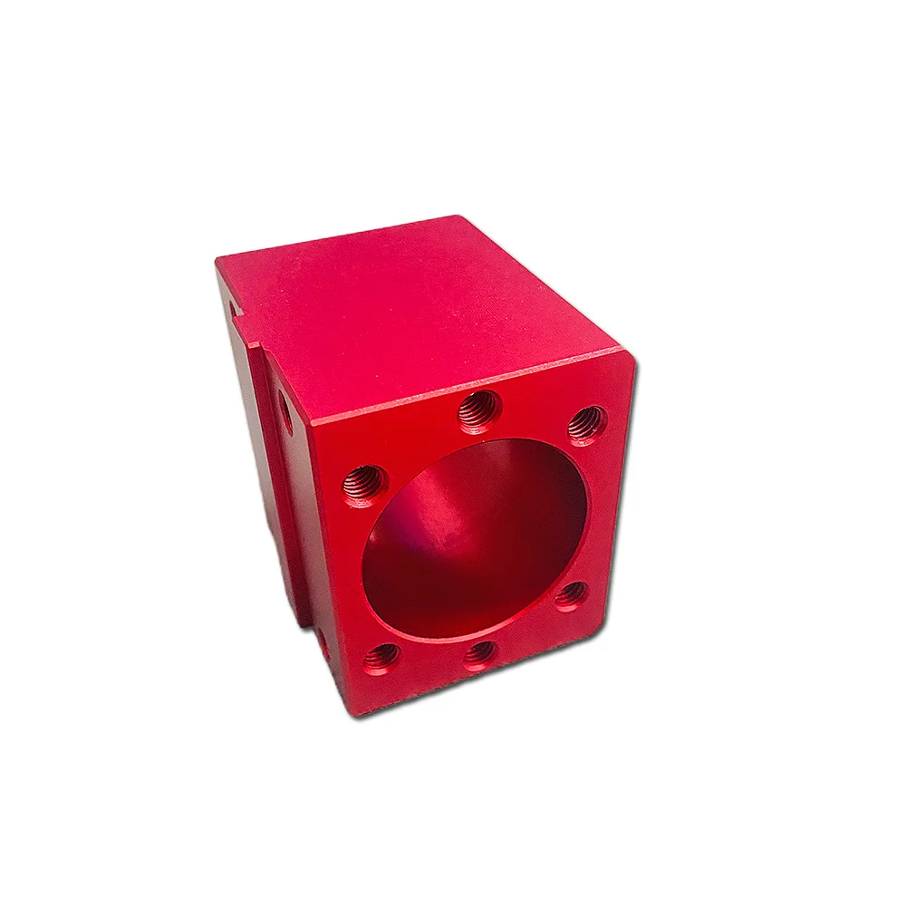 Red Finished Machined Block